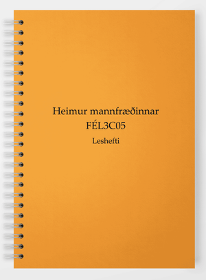 BHS - Heimur Mannfræðinnar - Leshefti