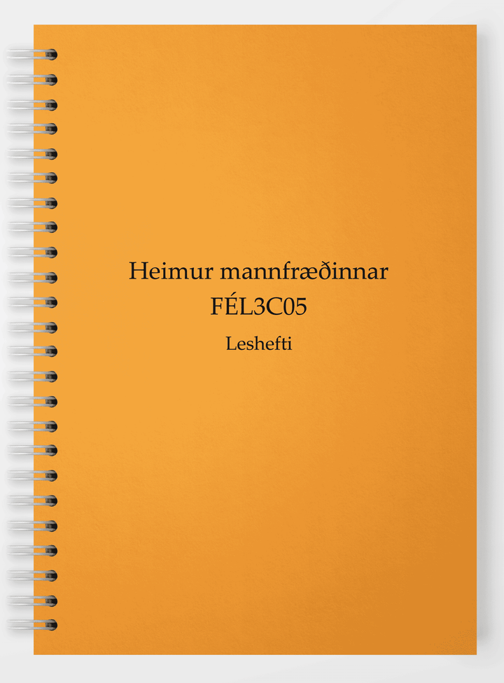 BHS - Heimur Mannfræðinnar - Leshefti