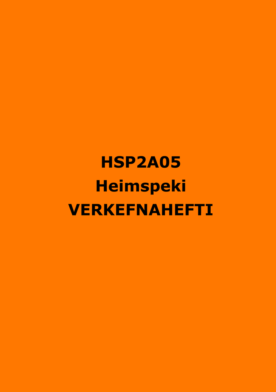 BHS - Heimspeki - Verkefnahefti
