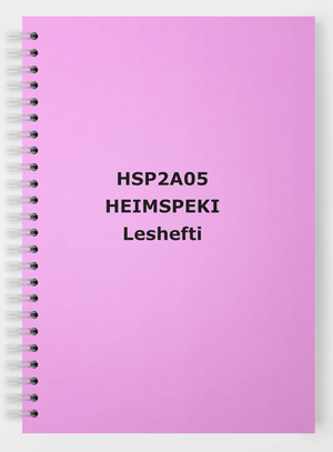 BHS - Heimspeki - Leshefti