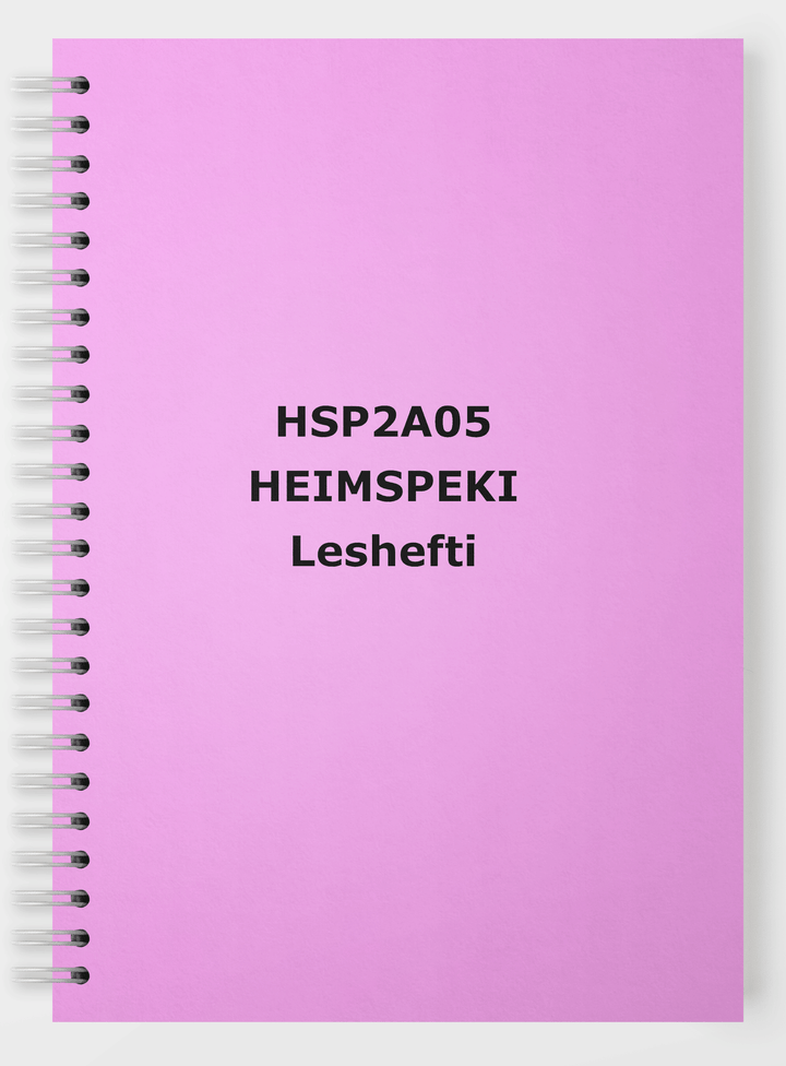 BHS - Heimspeki - Leshefti