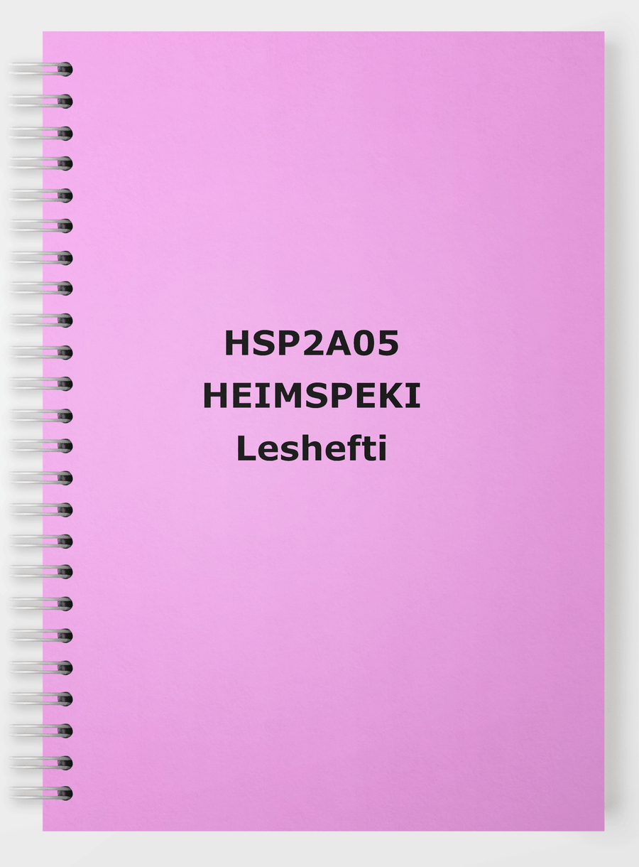BHS - Heimspeki - Leshefti