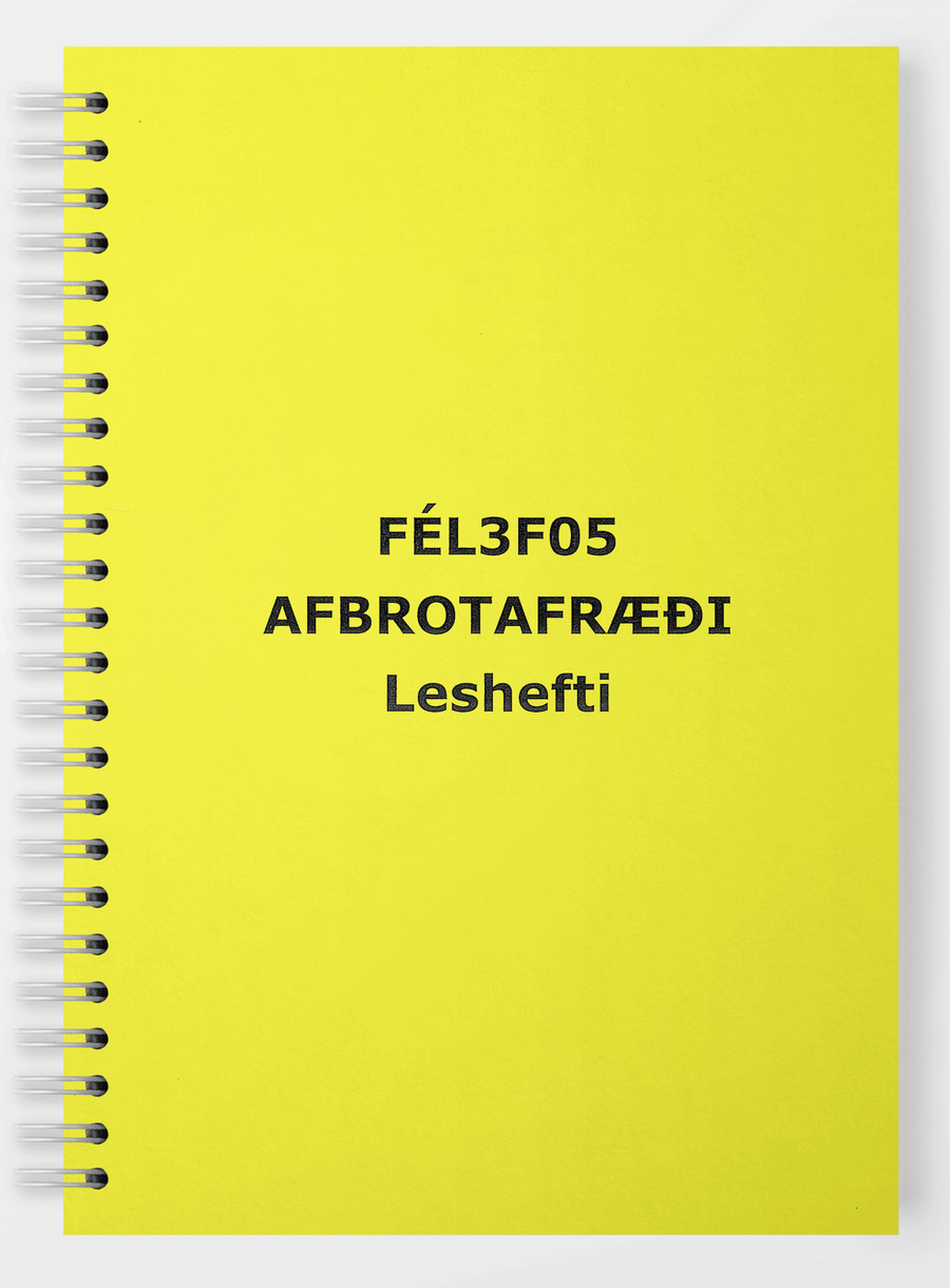 BHS-Afbrotafræði - leshefti - Háskólaprent