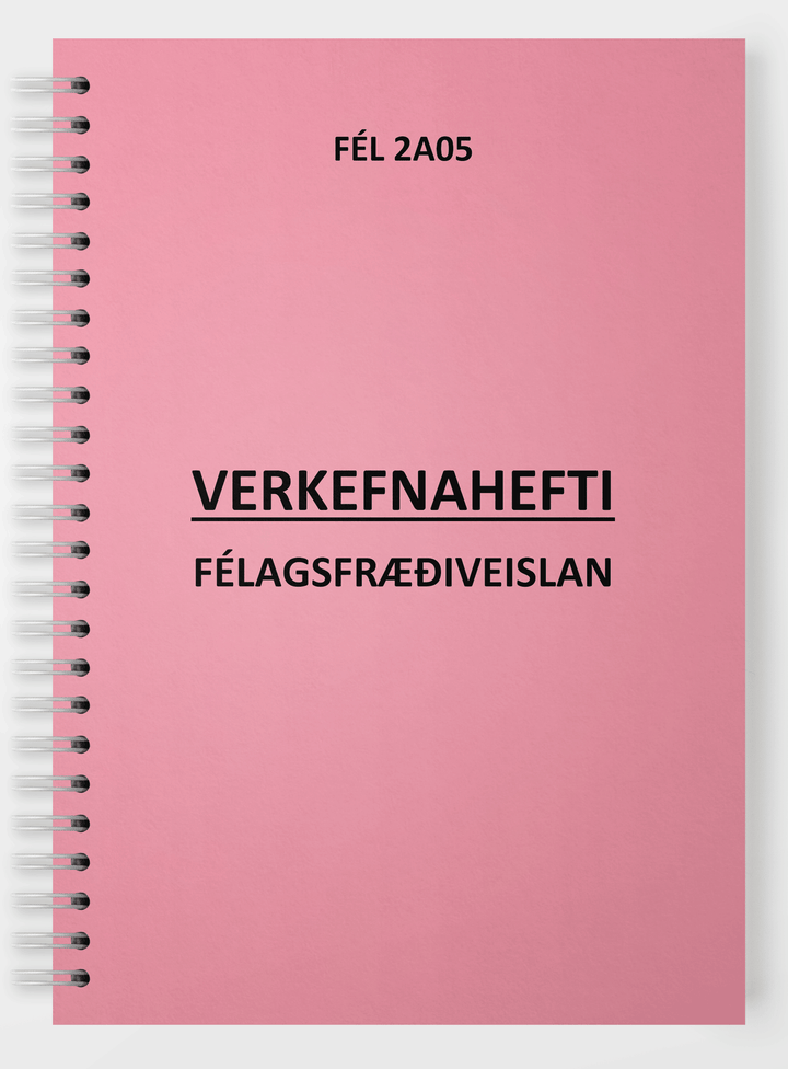 BHS-Félagsfræðiveislan - verkefnahefti - Háskólaprent