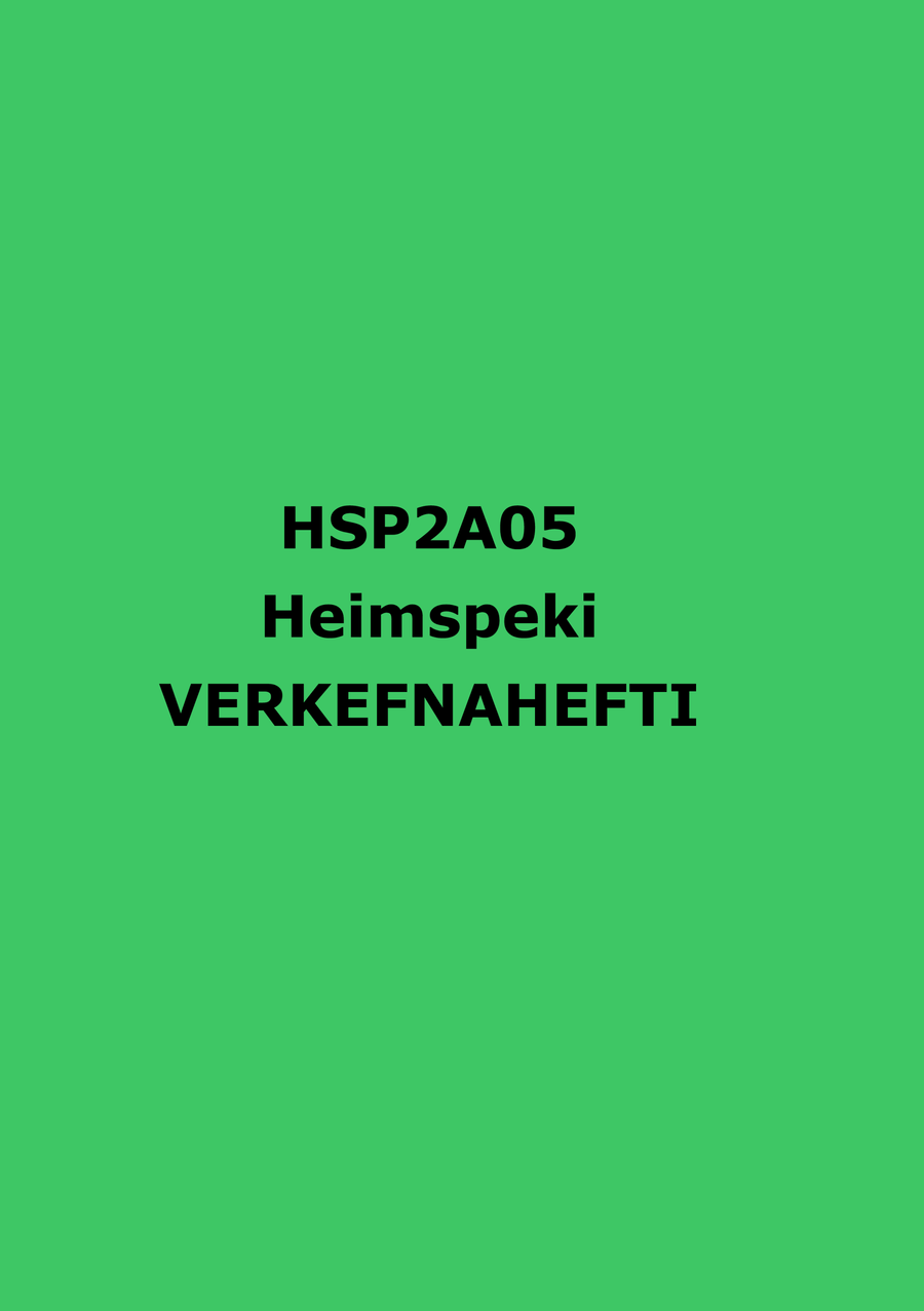 BHS - Heimspeki - Verkefnahefti - Háskólaprent